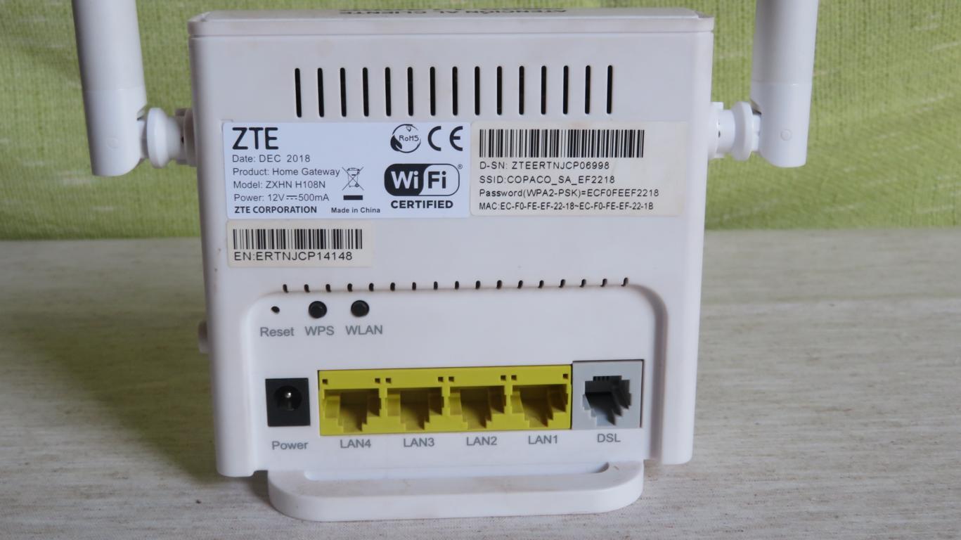 Router Rückansicht